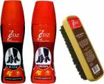Zedz Combo Of Leather Liquid Polish And Shoe Brush