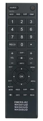 AILKIN New Replaced Remote NH303UD NH305UD fits for Emerson LC391EM3 LC501EM3