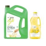JIVO Cold Press Soyabean Oil 5L + 2L Extra - Light Olive Oil (bottle)