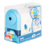 Deli Rotary Pencil Sharpener, Graphite Colour Pencil Sharpener for Gifting Kids, E0641S