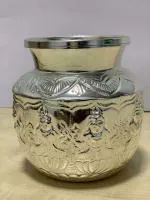 Puja N Pujari Ashta Lakshmi Design Pooja Chambu Kalash Lota ( (Height - 14 cm, 275 gm)