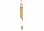 Tej Gifts Feng Shui Long Metal Wind Chime with 6 Golden Pipes for Positive Energy, Decorative Outdoor/Indoor Hanging Bells, Good Luck Chimes for Home/Balcony Decoration