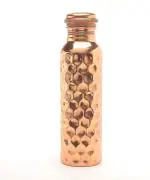 Imago Diamond Shape 1000ml Pure Copper bottle Lacquare Coated