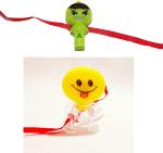 Kavim Kids Rakhi (Smiley and Hulk led light with whistle kids)