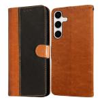 Casotec Flip Cover Back Case for Samsung Galaxy S24 5G | Premium Leather Finish | Inbuilt Pockets & Stand | Flip Cover Back Case for Samsung Galaxy S24 5G (CamelBlack)