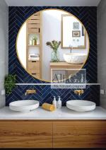 ALI Global Impex - Gold Round Wall Mirror 30