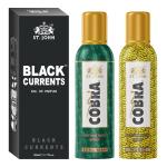 St.John Cobra No Gas Deodorant Music, Real Man 100ml each & Black Current 50ml Combo Perfume Body Spray For Men & Women (250 ml, Pack of 3)