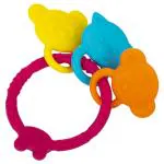 Infantso Pink Animal Shape Food Grade Silicone Non-Toxic Baby Teether (2+ M)