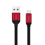 IKODOO USB to Type C Cable Unbreakable 45W / 3A Fast Charging Braided for Smartphones, Tablets, Laptops & All C Type Devices, 480Mbps Data Sync, Quick Charge 3.0, 1 Meter (T501-C, Black & Red)