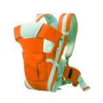 Fobhiya Infant Sling Adjustable Hands-Free 4-in-1 Baby Carrier Cum Kangaroo Bag (Orange)