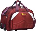 FEDRA Red Polyester Strolley Duffle Bag - 45 L