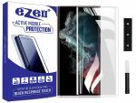 eZell SAMSUNG GALAXY S23 ULTRA Curved UV Tempered Glass by Ctel, Ultra-thin Full 3D Curved Edge Tempered Glass for SAM S23 ULTRA Touch Responsive and Fingerprint unlock (Transparent)