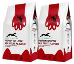 Pets Empire Mix Fruit Flavor Cat Litter, 10 KG (5KG* Pack of 2) | Highly Absorbent Bentonite Sand Litter