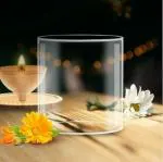 True Decor Akhand Diya Glass Cover Big Size Akhand Jyoti Diya Glass Big Size (Height: 4.5 Inch Width: 4 Inch)
