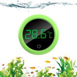 Qpets Wireless LED Aquarium Thermometer, Accurate Water Thermometer Sensor Stick-on Thermometer for Aquariums, Real Time Temperature Sensing Temperature Meter for Aquariums, Terrarium