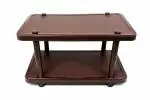 Esquire Coffee Table-Brown, Center/Teapoy Plastic Table