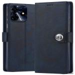 Coverage Tecno Spark Go 2024 Flip Cover | Full Protection |Back TPU Wallet Stylish Button Magnetic Book Cover Leather Flip Case for Spark Go 2024 /Tecno Pop8 - Blue