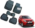 WolkomHome Car Mats Luxury Floor 3D Mat Carpets Black for Maruti Suzuki Alto 800 2019