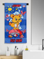 Sassoon Print 100% Cotton Kids Cartoon Bath Towel set of 1pc - 630 cm x 135 cm