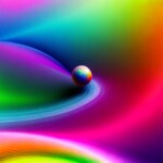 Love Creation 12x18 Size poster print for creative wall art- chromatic-dreams-6349(Non Sticker)