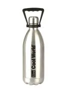 Liza Silver Stainless Steel Flask Bottle 1800 Microliters