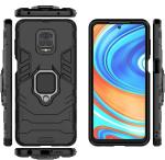 Lejaao Redmi Note 9 Pro AZA Armor Bumper Black Polycarbonate Mobile Back Cover (16 x 7.5 x 0.9 cm)