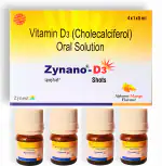 Zynano D3 Shot | Vitamin D3 60000 iu | Sugar-Free Vitamin D3 Liquid | Vitamin D3 Syrup and Oral Solution | Vitamin D3 Nano Shot | Alphanso Mango Flavour