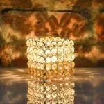CraftVatika Multicolor Crystal Tealight Candle Holder 10.16 x 10.16 cm