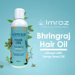 Imroz 100% Ayurvedic Hair Oil For Men 100ml I Women Natural Hair oil for hair fall and Regrowth|Provides Hair Nourishment|Promotes Hair Growth|Hemp Hair Oil for Strong Hair With Shikakai & Bhringraj