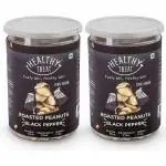 HEALTHY TREAT ROASTED PEANUT- BLACK PEPPER 400 GM - PACK OF 2- 200 GM EACH