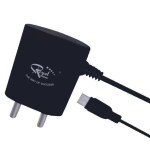 Royal Mobisol The Way of Success | Micro Compatible Charger | Attached Charging Cable | 1.5Amp Quick Charge | Compatible for Jio Phone, V8 Port Phones