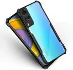 XOVO Back Cover for Vivo Y31, Vivo Y51A, VIVO Y59 (Transparent, Dual Protection, Pack of 1)