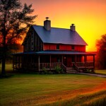 Love Creation A4 Size poster print for creative wall art- crimson-horizon-9750(Non Sticker)