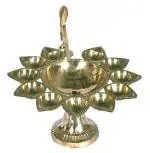 Jag Mohan Yogesh Aarti Eleven Batti Brass