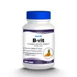 Healthvit Nutrition Natural B-Vit Vitamin B complex with Biotin, Vitamin C and Folic Acid - 60 Tablets (Vitamins B1, B2, B6) For boosts energy Mental Power & Metabolism