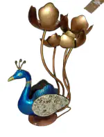 CRE Decorative Showpiece - 3 cm (Iron, Blue)