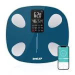 beatXP SmartPlus Prime Weight Machine with BMI & Body Fat Analyzer| Body Composition Scale with 15 Body Parameters | High Precision Sensors & Bluetooth App Sync | Teal