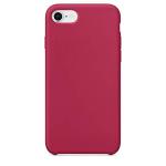EasyTac Rose Red Silicone Slim Back Cover Case For Iphone 7, Iphone 8