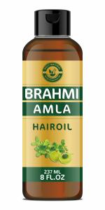 Holy Natural Brahmi Amla Hair Oil (237ml), Brahmi with Indian Gooseberry Hair oil, For Hair Growth, Strong & Healthy Hair.