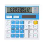 Jito 12 Digits Electronic Calculator | Model - JT-512 | 18 months Warranty | Colour - White-Blue