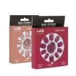 Lick False Reusable Acrylic Press on Nails With Application Kit, Combo of 2 (24, 28)