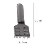 Kitchen Fish Skin Remover Scale Scraper, Knife, Peeler, Skin Peeler, Fish Tools, Stainless Steel Sawtooth Fish Cleaning Brush Machine for Kitchen Fish Scaler Cutting Knife