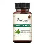 Simply earth Ginkgo Biloba & Brahmi Whole Plant, For Healthy Brain, Better Memory & Concentration - 60 Capsules