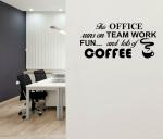 Lanstick Vinyl Black Office Fun Time Quotes Self Adhesive Wall Sticker 24 inch