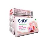 SRI SRI TATTVA Shuddhta ka naam Rose & Saffron Soap | Silky, Smooth & Soft Skin | Buy 3 Get 1 Free | 75 g Each