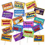 Party Propz Baby Shower Photo Booth Props Set -18 Pcs