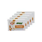 Anw Skin Care Orange Handmade Gly Solid Soap Bar (Pack Of 5)