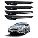 Oshotto (BP-04) Car Black Rubber Bumper Protector/Corner Moulding Compatible with Honda City Old ZX -(Set of 4 pcs)