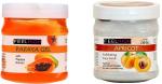 FEELHIGH Face and Body Skin Care Combo (Papaya Cream, Apricot Scrub) Each 500 ml
