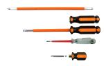 INDURO Screwdriver set 2 IN 1 (Tester, PH# 2x150, PH# 2x250, PH# 2x30) Orange/Black